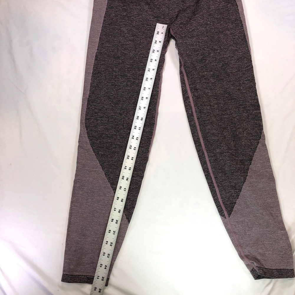 Pink Victoria's Secret Seamless Leggings Purple Grey High Waist Athletic Large - Picture 3 of 14